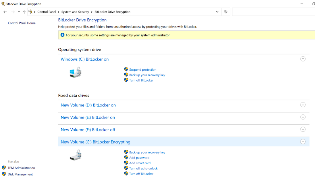 Bitlocker Configuration